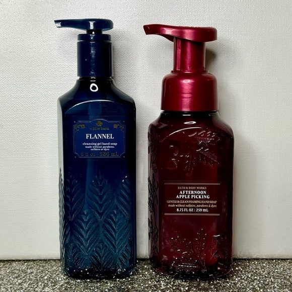 Bath & Body Works Fall Hand Soap Flannel & Afternoon Apple Picking NWT - Picture 2 of 4